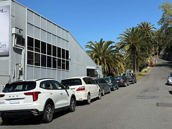 P120 parking on Craven Terrace in Napier