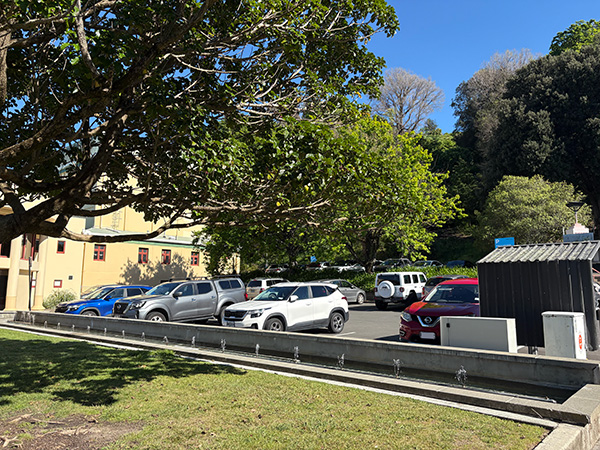 All-day paid parking at the Municipal Theatre car park in Napier