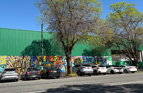 Free parking on Munroe Street behind Woolworths in central Napier